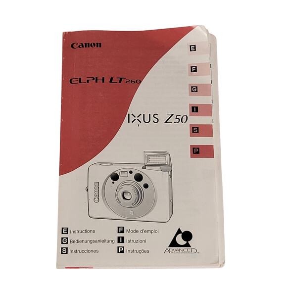 Canon ELPH LT260 IXUS Z50 APS Film Camera w/ Case & Manual - Tested Power - Picture 12 of 15